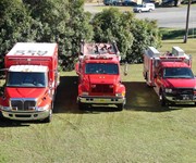 Group photo D
Left to right-Rescue 35, Engine 1, Squad 1