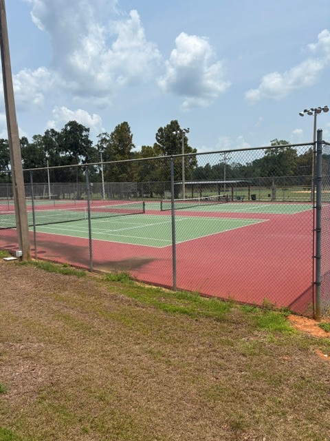 Lighted tennis courts at the Jefferson County Recreation Park