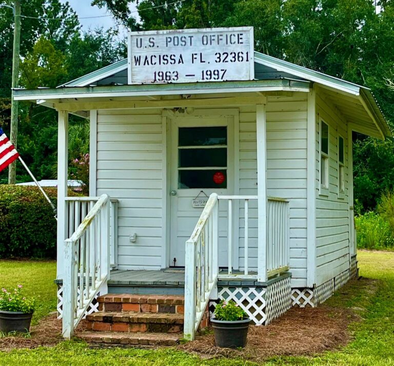 The old U.S. Post Office building in Wacissa, in service 1963 to 1997